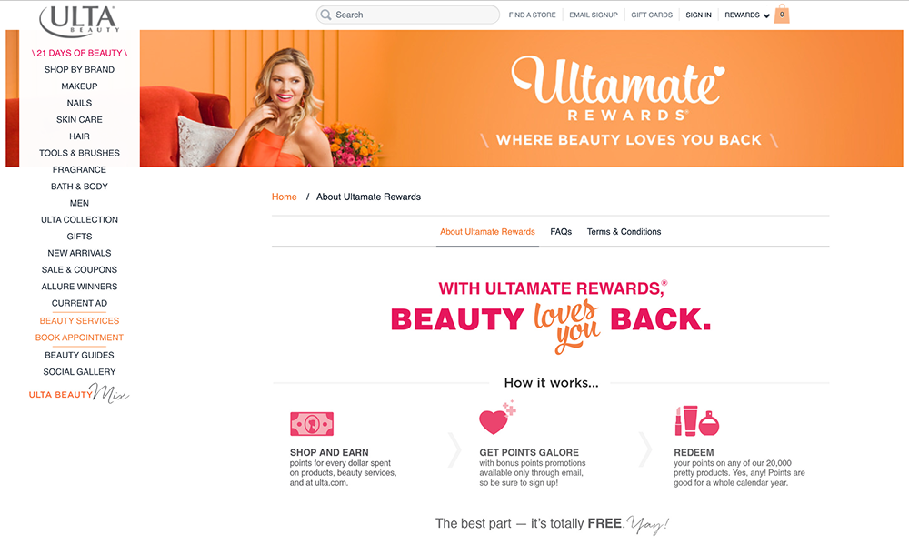 Ulta's Reward Program